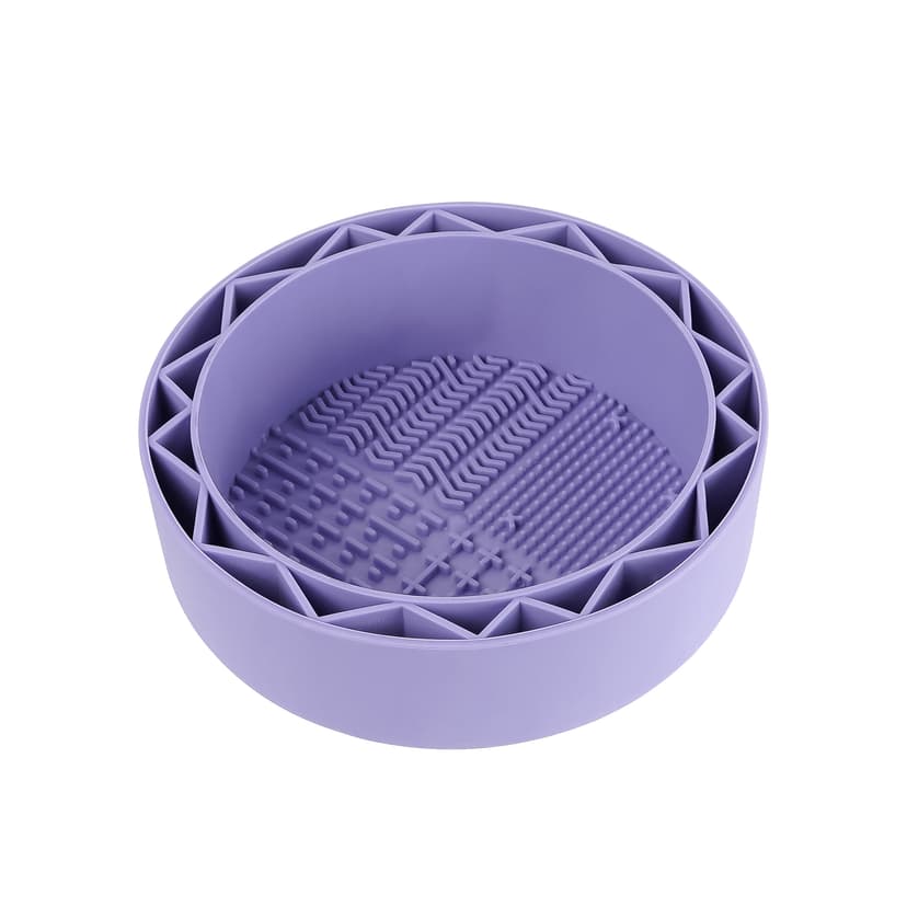 JANKOW Pen Brush Washer, Watercolor Brush Cleaner, Silicone Brushs Bowl Clean, Brushs Holder Cleaner, Watercolor Painting Water Cup for Acrylic Oil Painti (1Pcs Purple)
