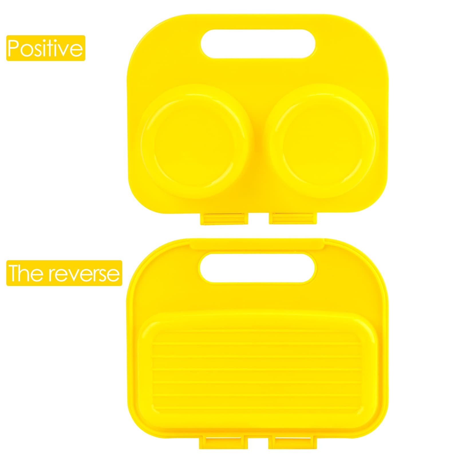 JANKOW Egg poacher, Microwave in Minutes, BPA Free for Quick and Healthy Breakfast, Microwave Egg Cooker, Microwave Maker for 2 Eggs, Dishwasher safe(yellow) - 5