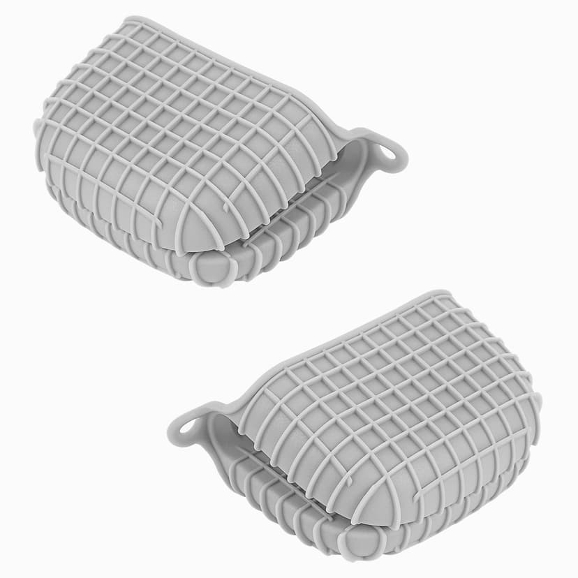 JANKOW 1Pair Silicone Oven Mitts, Heatproof, Silicone Potholder for Kitchen, Mini Oven Mitts, Rubber Oven Glove