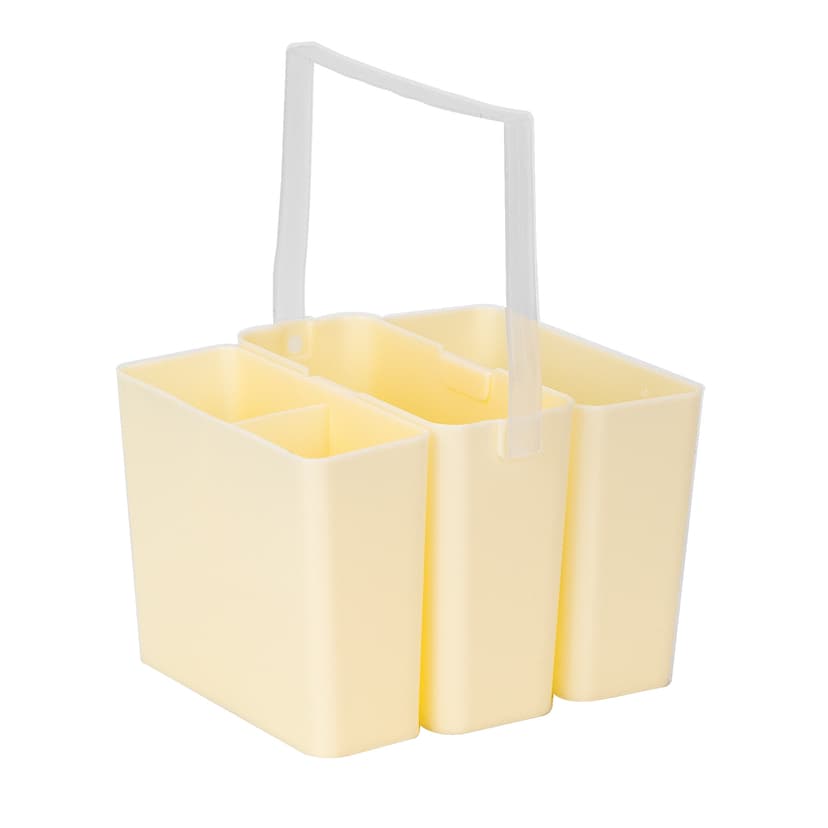 JANKOW Brush Washing Bucket, Plastic Triple Detachable Pen Cleaner, Watercolor Art Paint Storage, Multifunction Paint Brush Washing Bucket with Handle for Watercolor Outdoor Indoor Painting