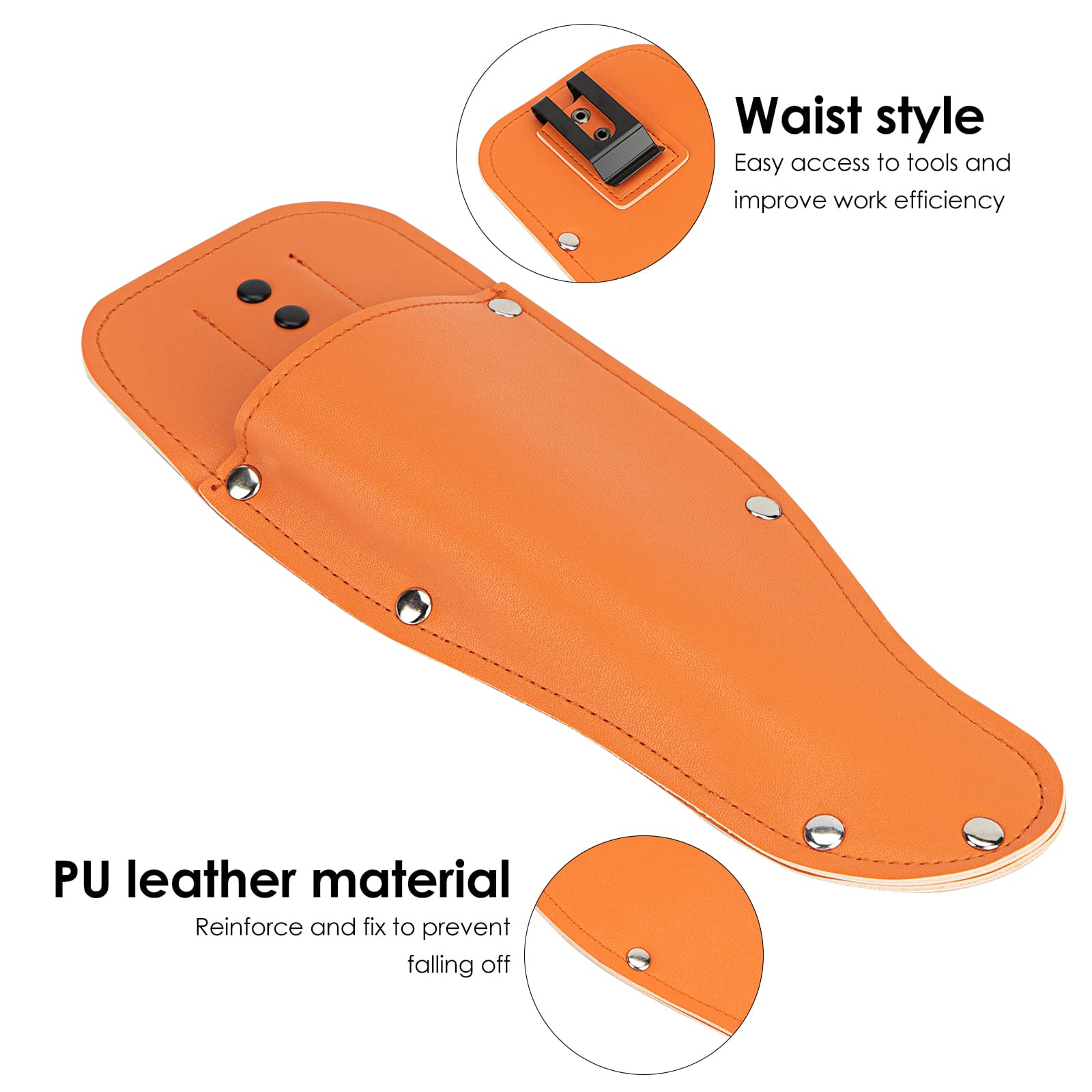 JANKOW Pruning Shear Bag, Gardening Pruner Shears, Sheath Pruner, Sheath Protective Case, Pruning Shear Tool Belt Holder - 2