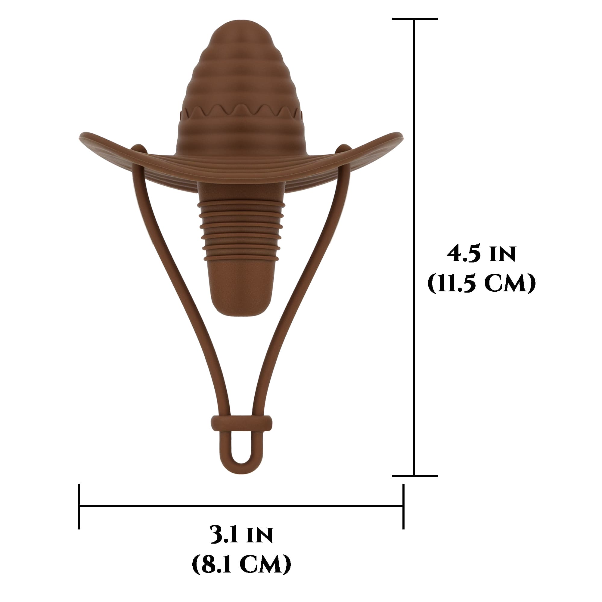 JANKOW  Silicone Wine Stopper, Cowboy Hat Wines Bottle Stopper, Wines Bottle Sealing Plug, Leak Proof Bottles Cap Sealer, for Beer Champagne Whiskey to Keep Wine Fresh(2Pcs Brown) - 1