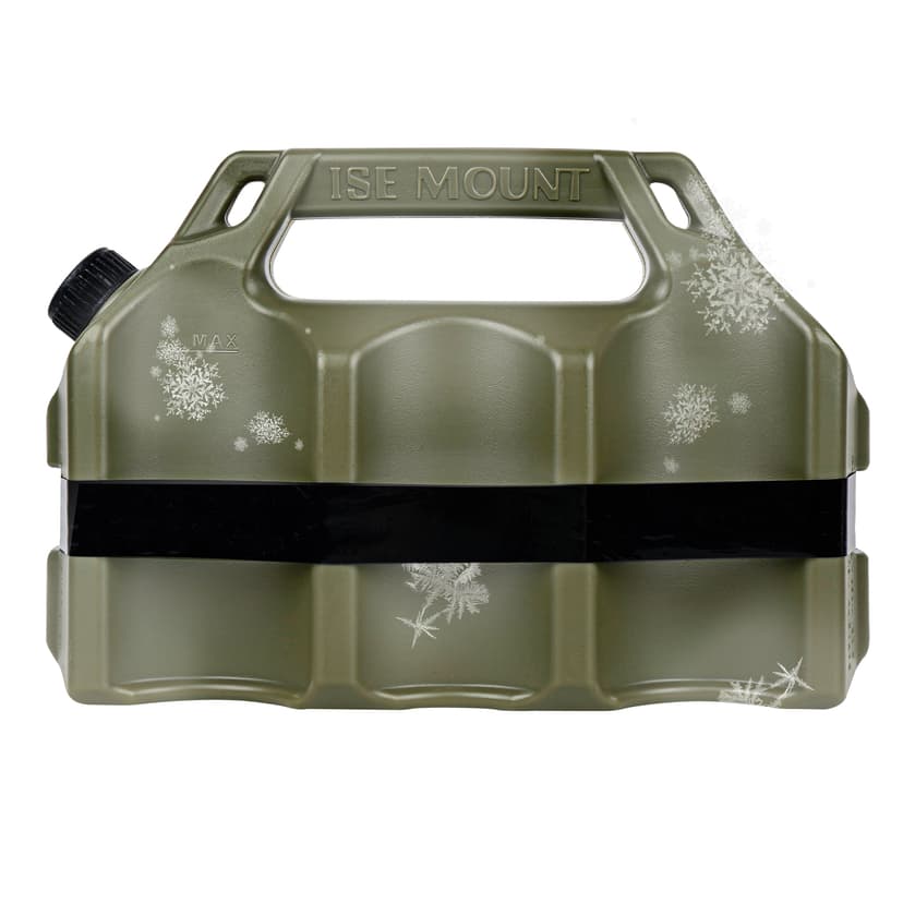 JANKOW Portable Insulated Beverage Cooler Jug, Large-Capacity Camping Drink Container for Ice Water/Beer, Rugged Plastic with Easy-Pour Cap and Carry Handle, Green, 1-Pack