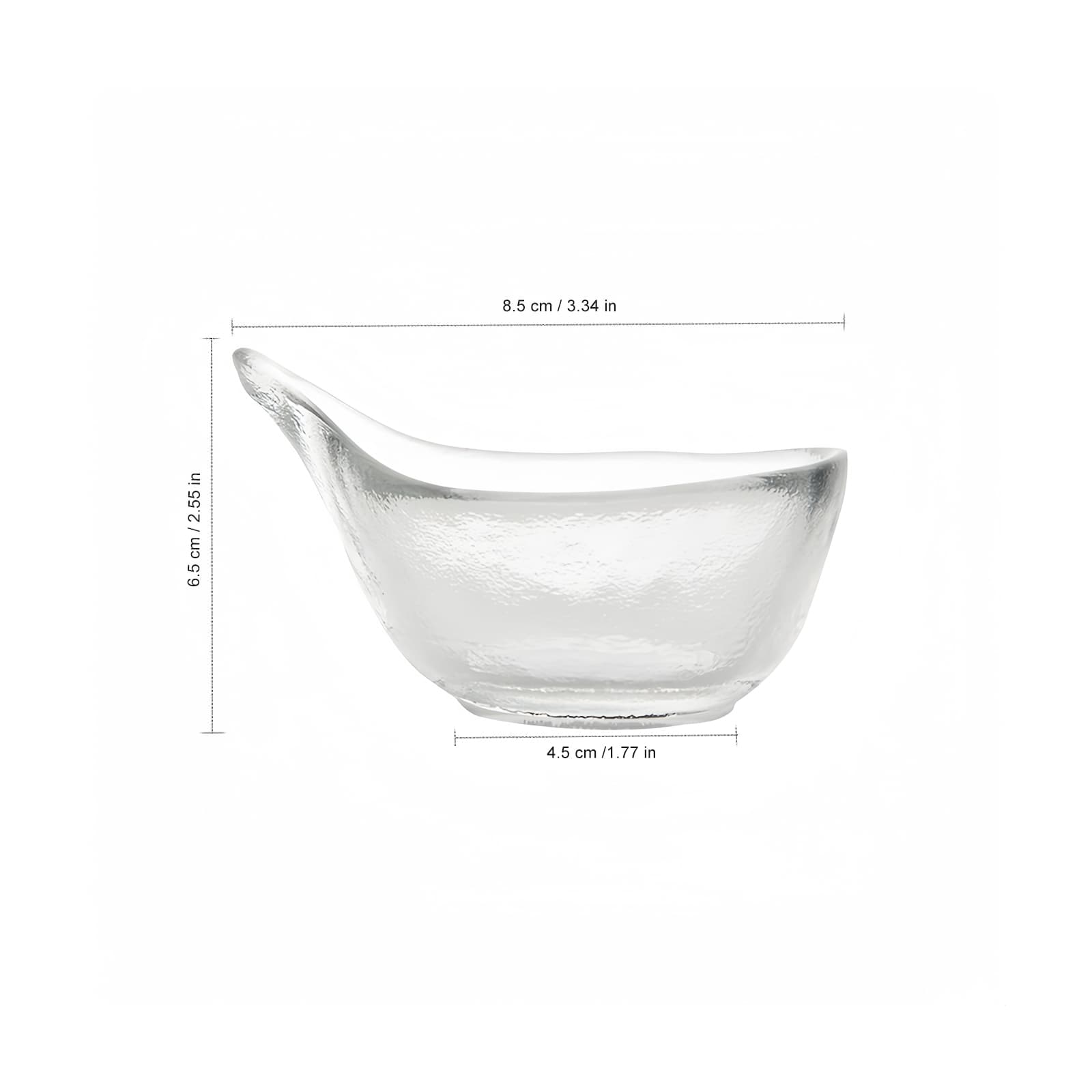 JANKOW Glass Duckbill Cha He Tea Leaf Holder, Loose Leaf Tea Distributor Scoop for Gongfu Tea, Transparent White, Set of 2 - 1