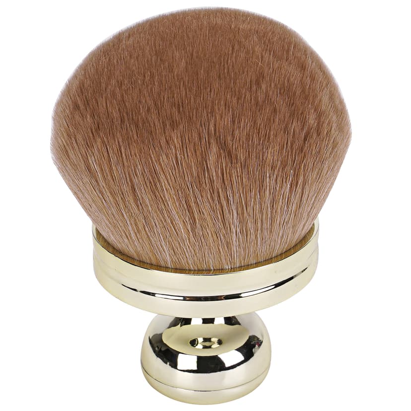 JANKOW Extra Large Body Makeup Brush, Self Tanner Brushs, 74mm Kabuki Brush for Bodys, Wide-Band Oval-Shaped Face and Leg Self-Service Sunscreen Brushs for Makeup Legs Arms Face Body (Light Gold)