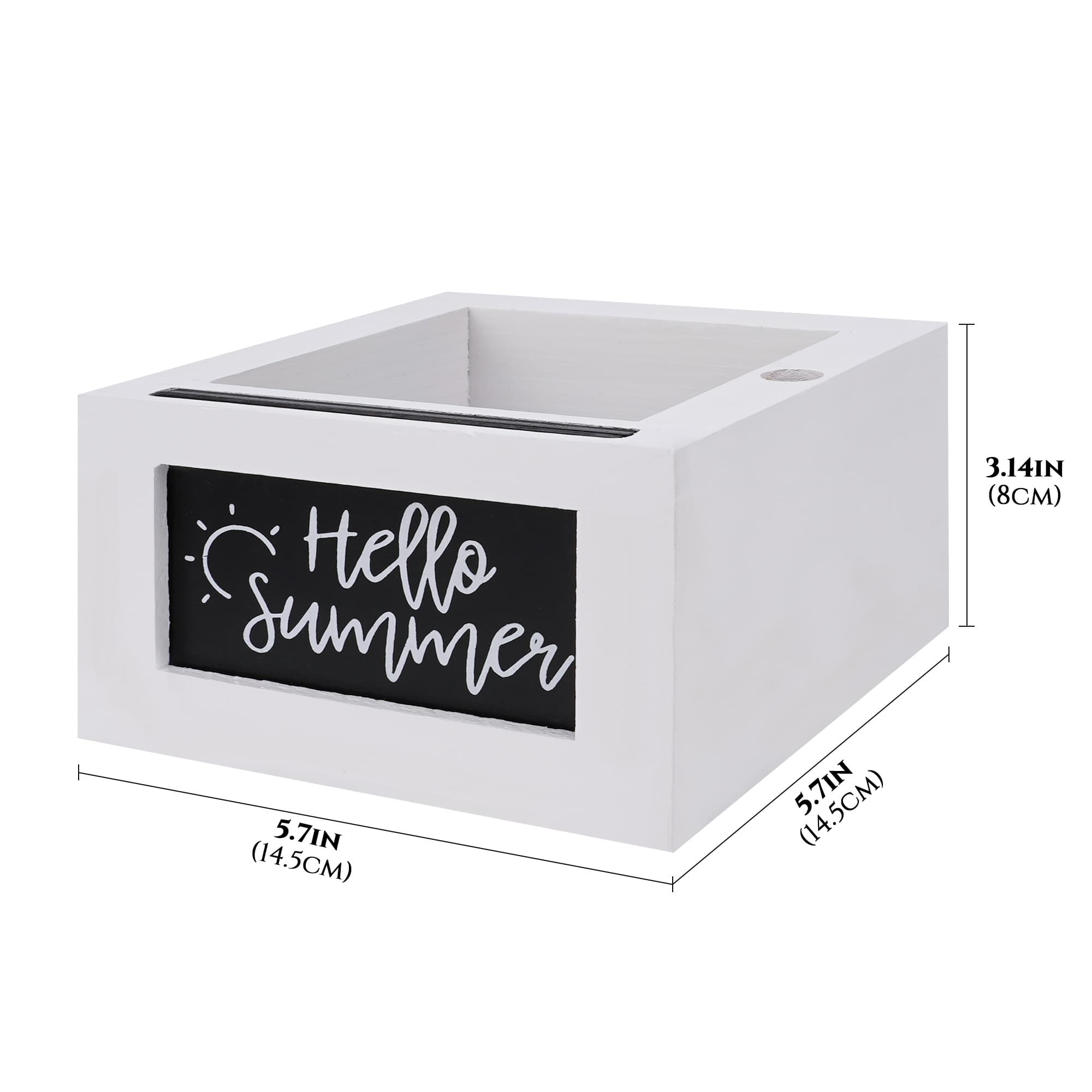 JANKOW Cup Holder with Marker Slot, white Wood Disposable Cups Holder, Mark Your Cup and Drink Up Plastic Organizer - 1