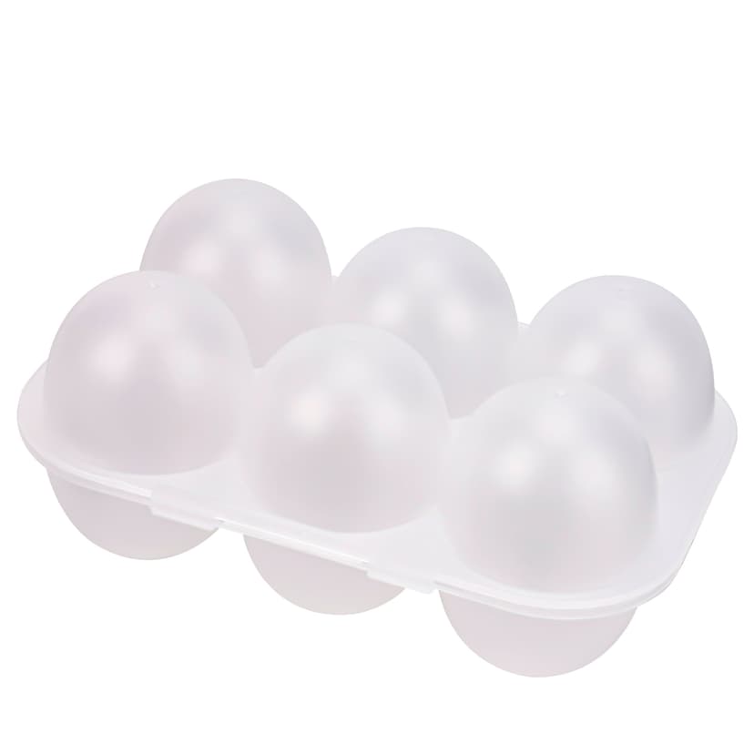 JANKOW 6 Egg Holder Container Portable Plastic Egg Holder Case - Shockproof and Secure Egg Storage Rack for fitness, Outdoor Use