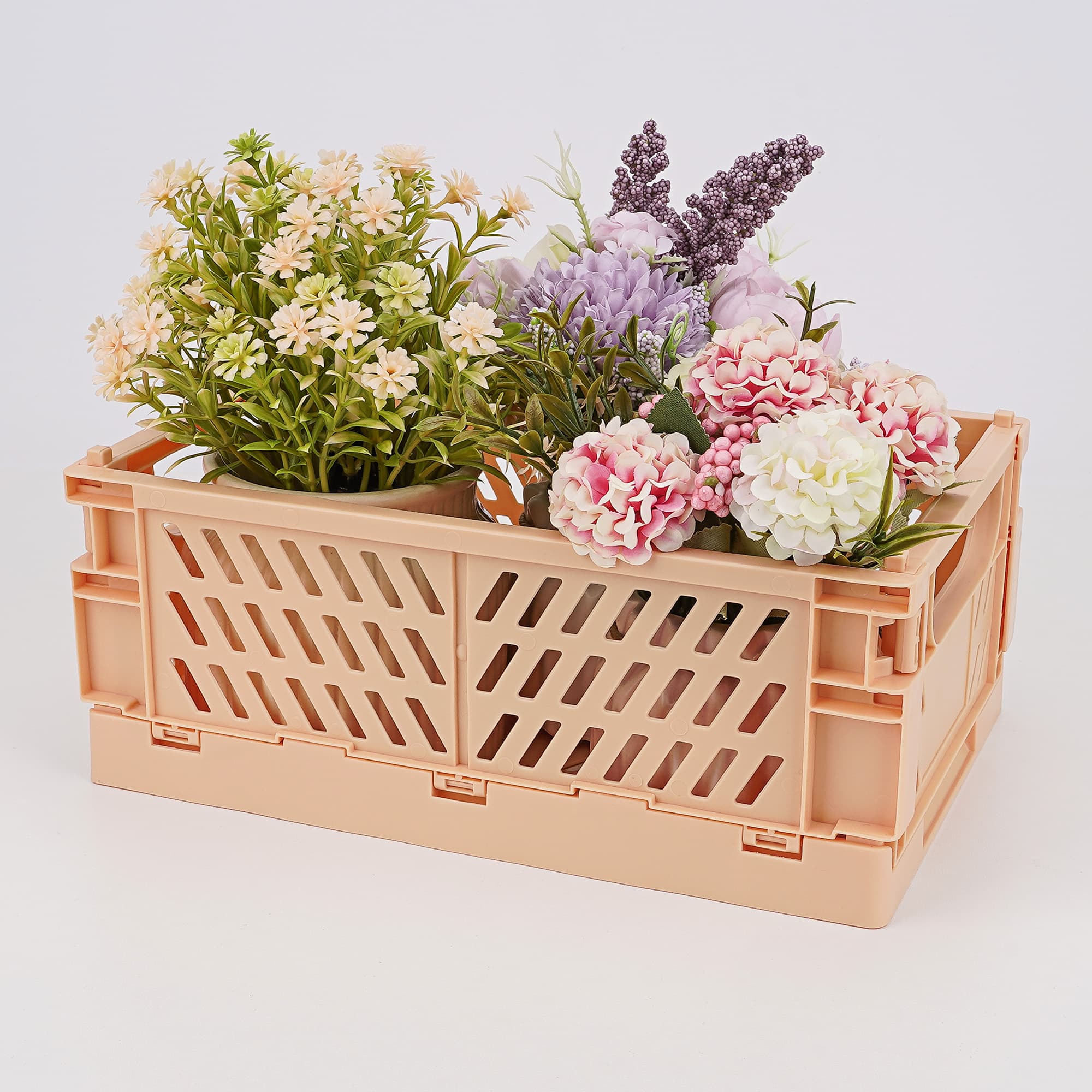 JANKOW Drawer Organizers, Plastic Foldable Baskets, Collapsible Stacking Storage Bins, Plastic Crates for Storage - 6