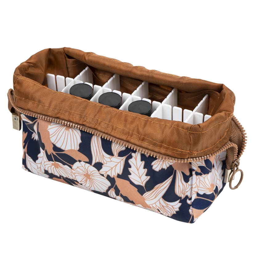 CAIRIAC Essential Oil Carrying Case - Holds 18 Bottles (5mL-20mL, Also Fits for Roller Bottles), Travel Essential Oil Bag for Purse, Portable Organizer for Essential Oils and Accessories