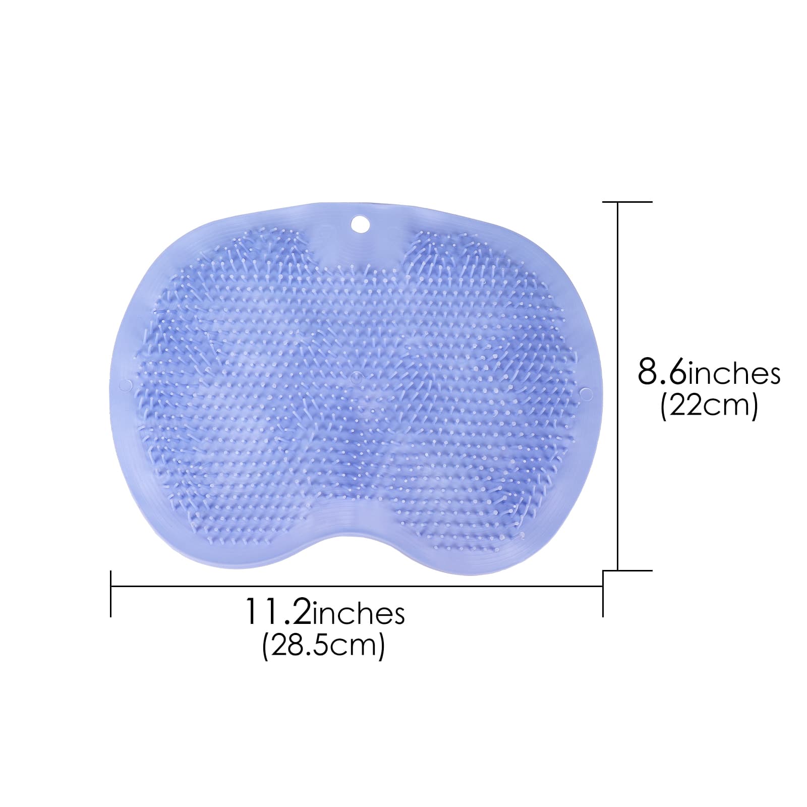 JANKOW 4 Pcs Foot Scrubbers for Use in Shower, Wall Mounted Back Scrubber Silicone, Bath Massage Cushion Brush with Non-Slip Suction Cup, Use de for Women and Men (Blue, Pink, Gray, Yellow ) - 1